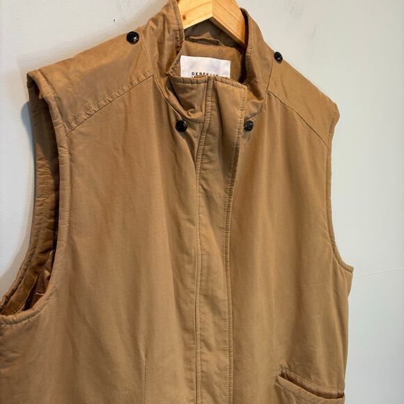 Derek Lam 10 Crosby Tan Long Length Vest - size XL - Picture 3 of 10